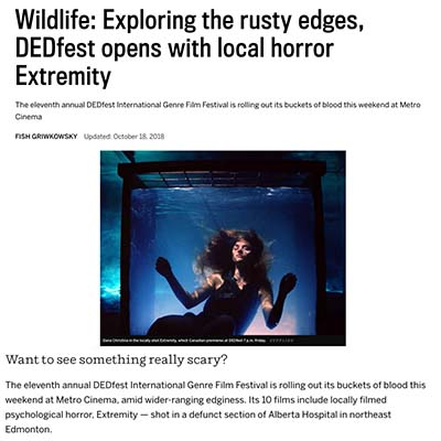Wildlife: Exploring the rusty edges, DEDfest opens with local horror Extremity